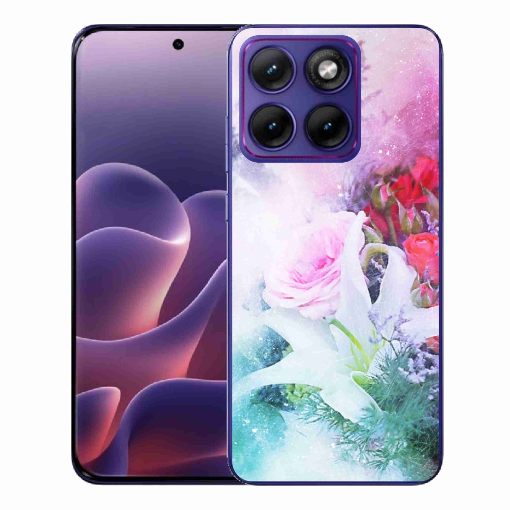 Gélový kryt mmCase na Motorola Edge 70 Fusion - kvety 4