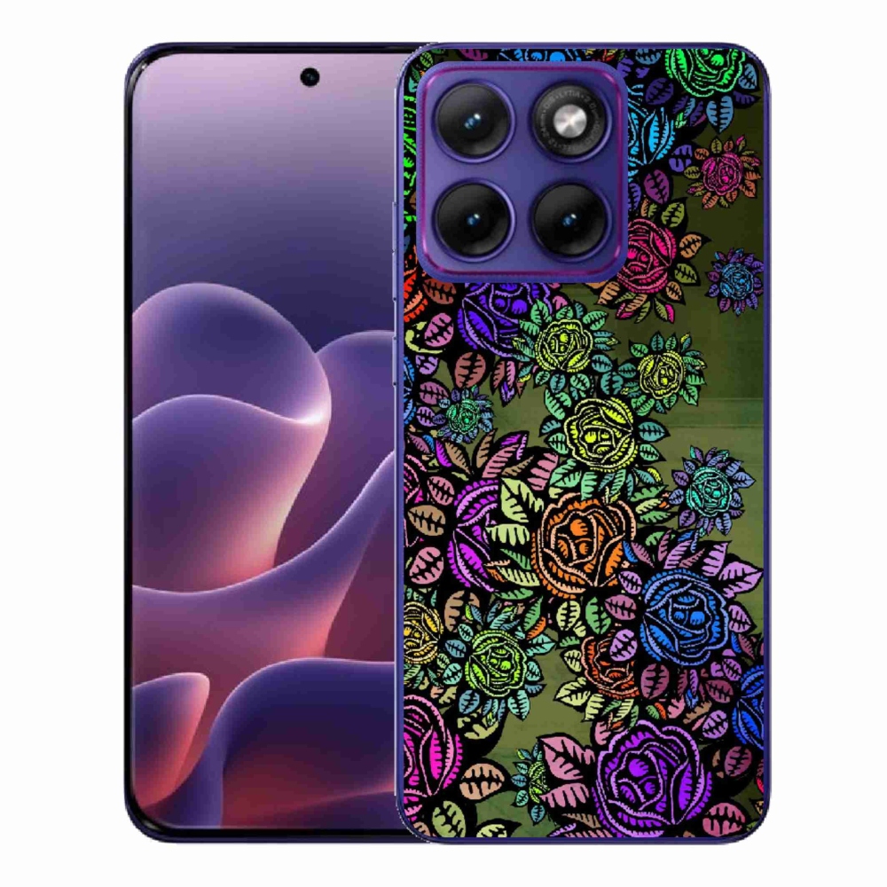 Gélový kryt mmCase na Motorola Edge 70 Fusion - kvety 6