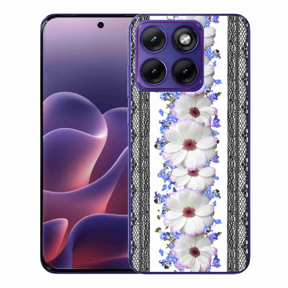 Gélový kryt mmCase na Motorola Edge 70 Fusion - kvety 8