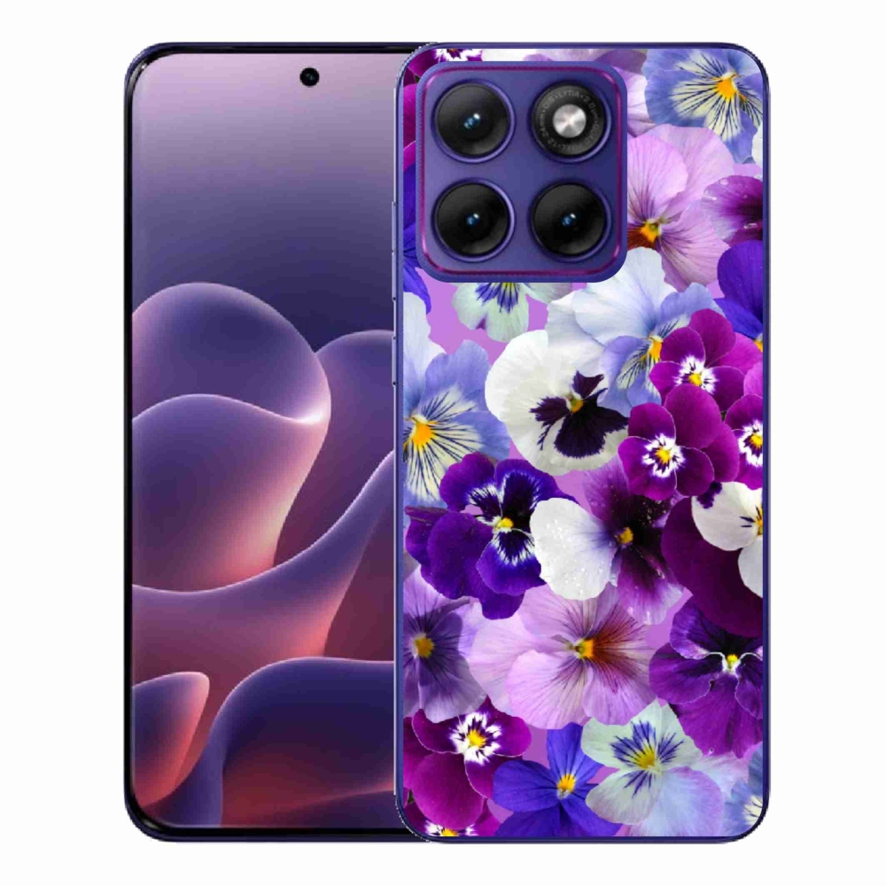 Gélový kryt mmCase na Motorola Edge 70 Fusion - kvety 9