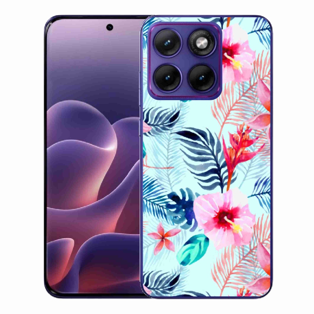 Gélový kryt mmCase na Motorola Edge 70 Fusion - kvety