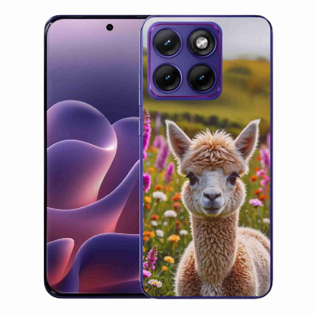 Gélový kryt mmCase na Motorola Edge 70 Fusion - lama na lúke