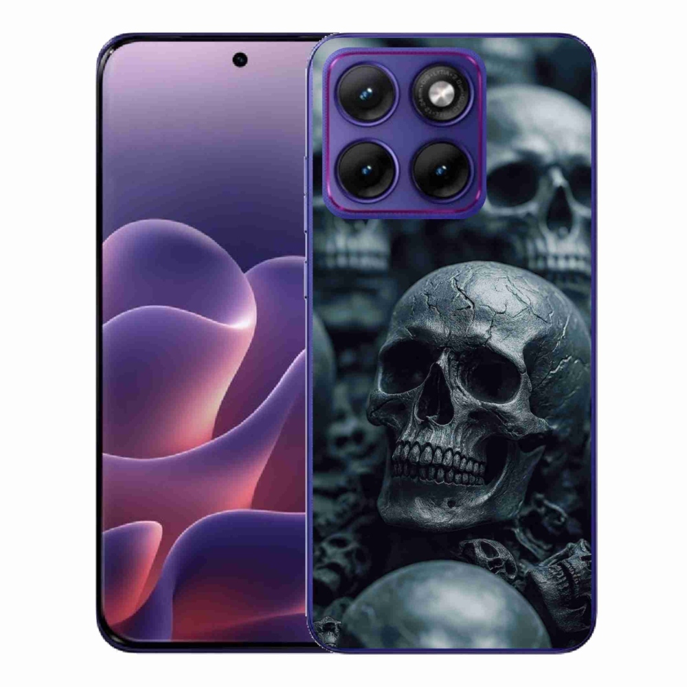 Gélový kryt mmCase na Motorola Edge 70 Fusion - lebka 2