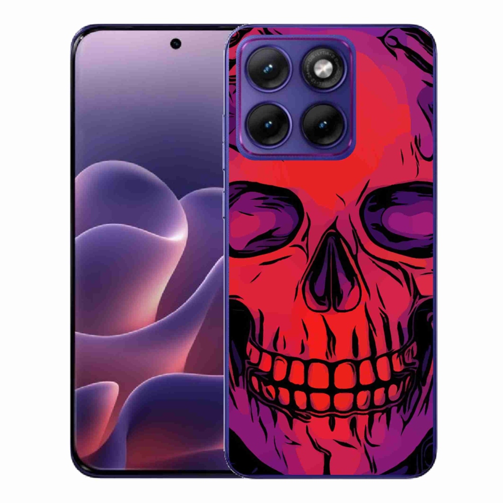 Gélový kryt mmCase na Motorola Edge 70 Fusion - lebka