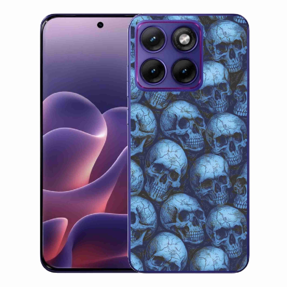 Gélový kryt mmCase na Motorola Edge 70 Fusion - lebky