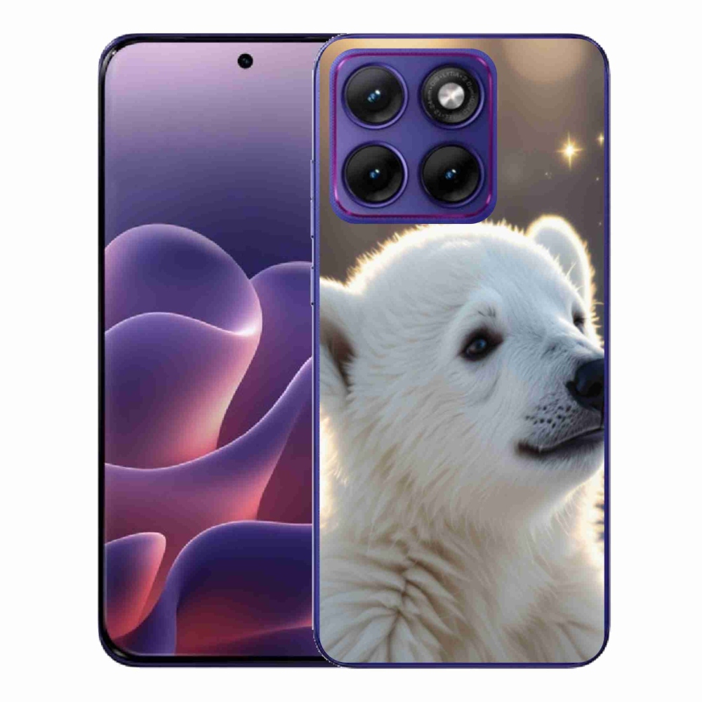 Gélový kryt mmCase na Motorola Edge 70 Fusion - ľadový medveď