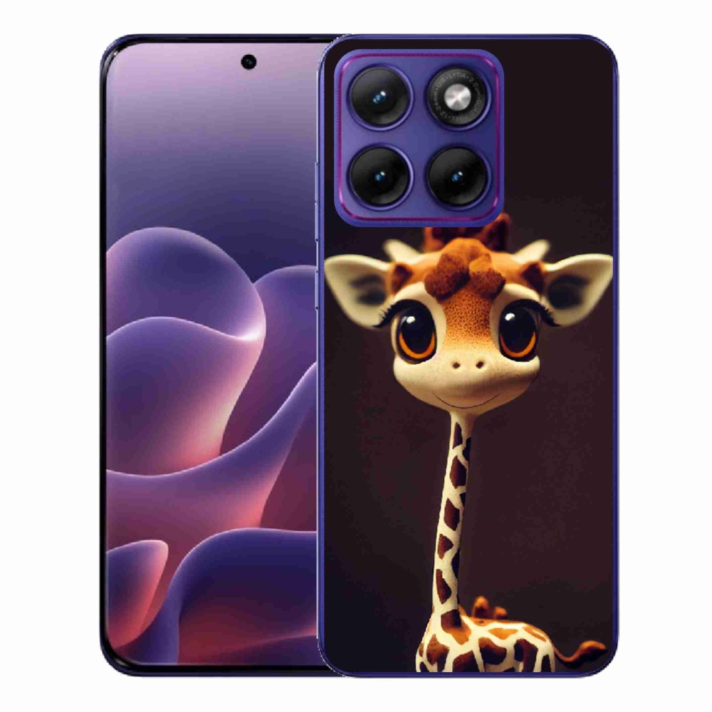 Gélový kryt mmCase na Motorola Edge 70 Fusion - malá žirafa