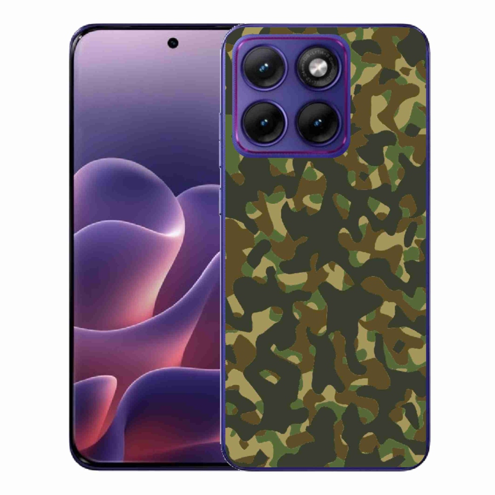 Gélový kryt mmCase na Motorola Edge 70 Fusion - maskáčový vzor 1