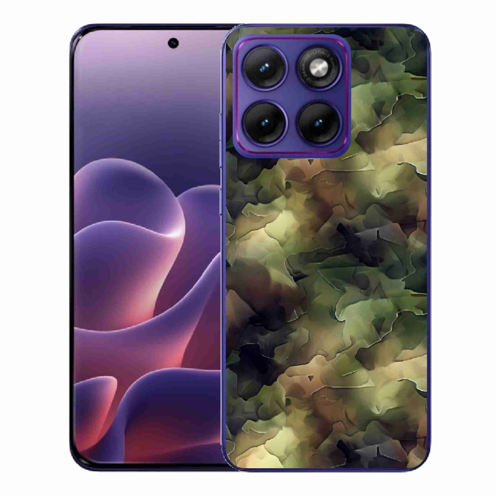 Gélový kryt mmCase na Motorola Edge 70 Fusion - maskáčový vzor 10