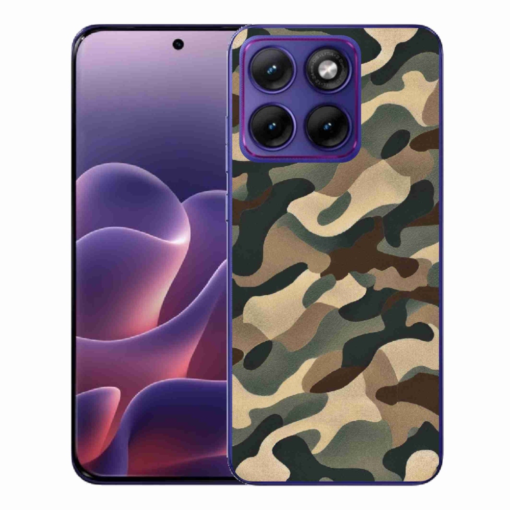 Gélový kryt mmCase na Motorola Edge 70 Fusion - maskáčový vzor 11