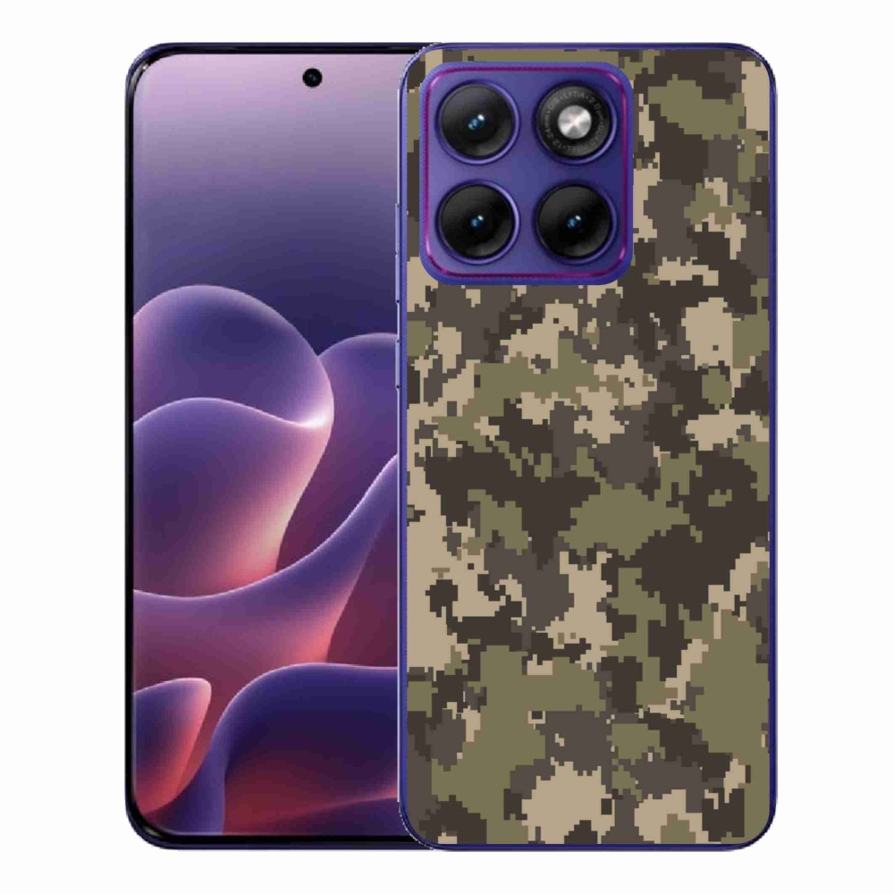 Gélový kryt mmCase na Motorola Edge 70 Fusion - maskáčový vzor 12