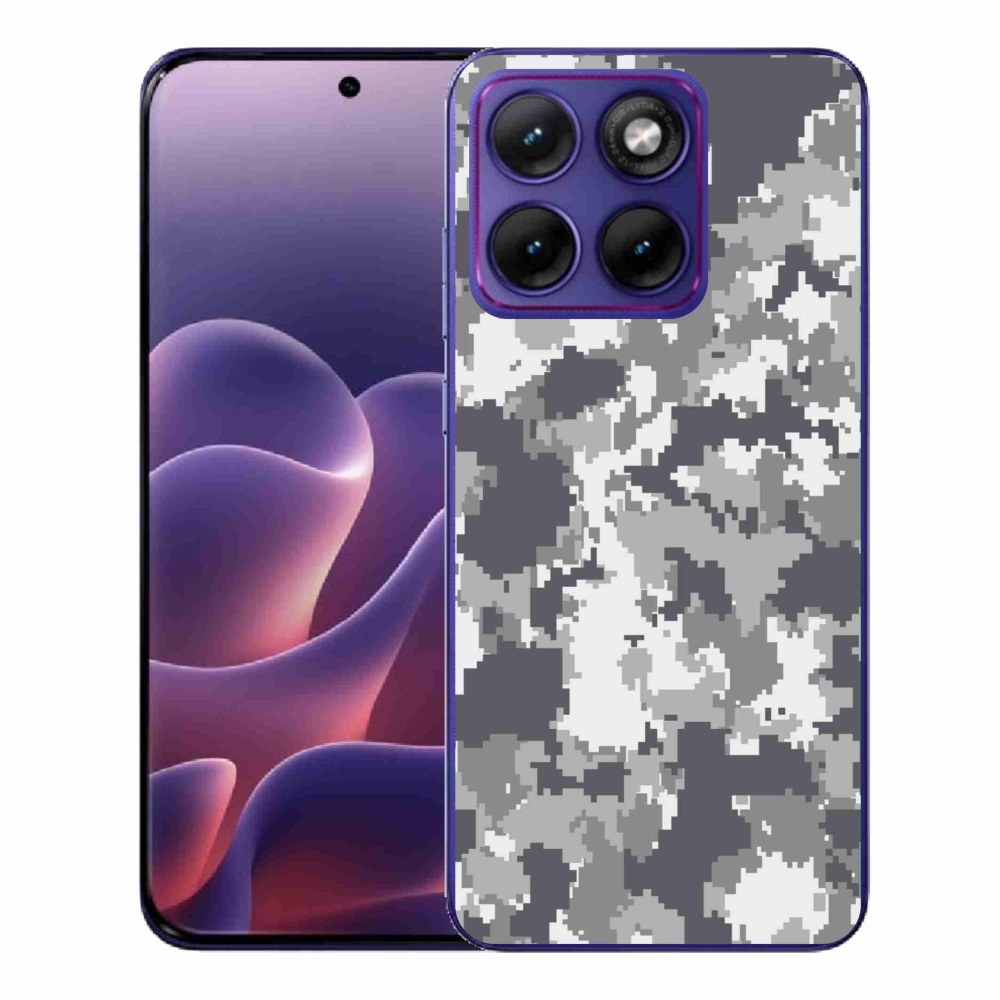 Gélový kryt mmCase na Motorola Edge 70 Fusion - maskáčový vzor 2