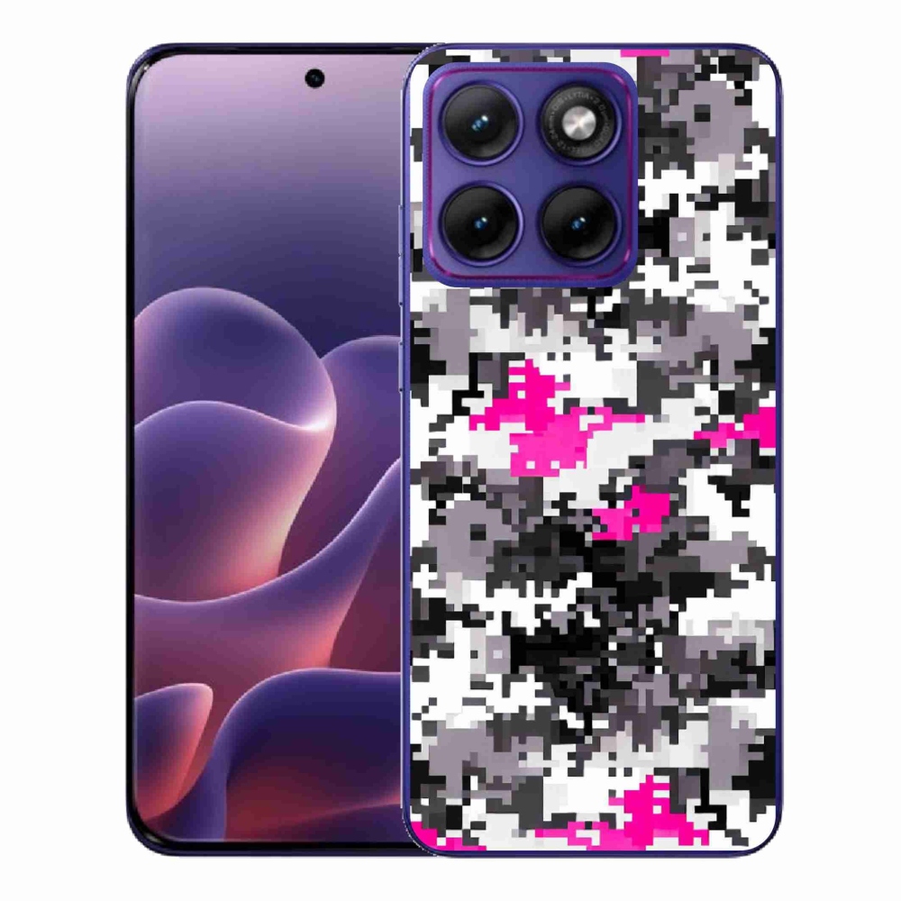 Gélový kryt mmCase na Motorola Edge 70 Fusion - maskáčový vzor 4