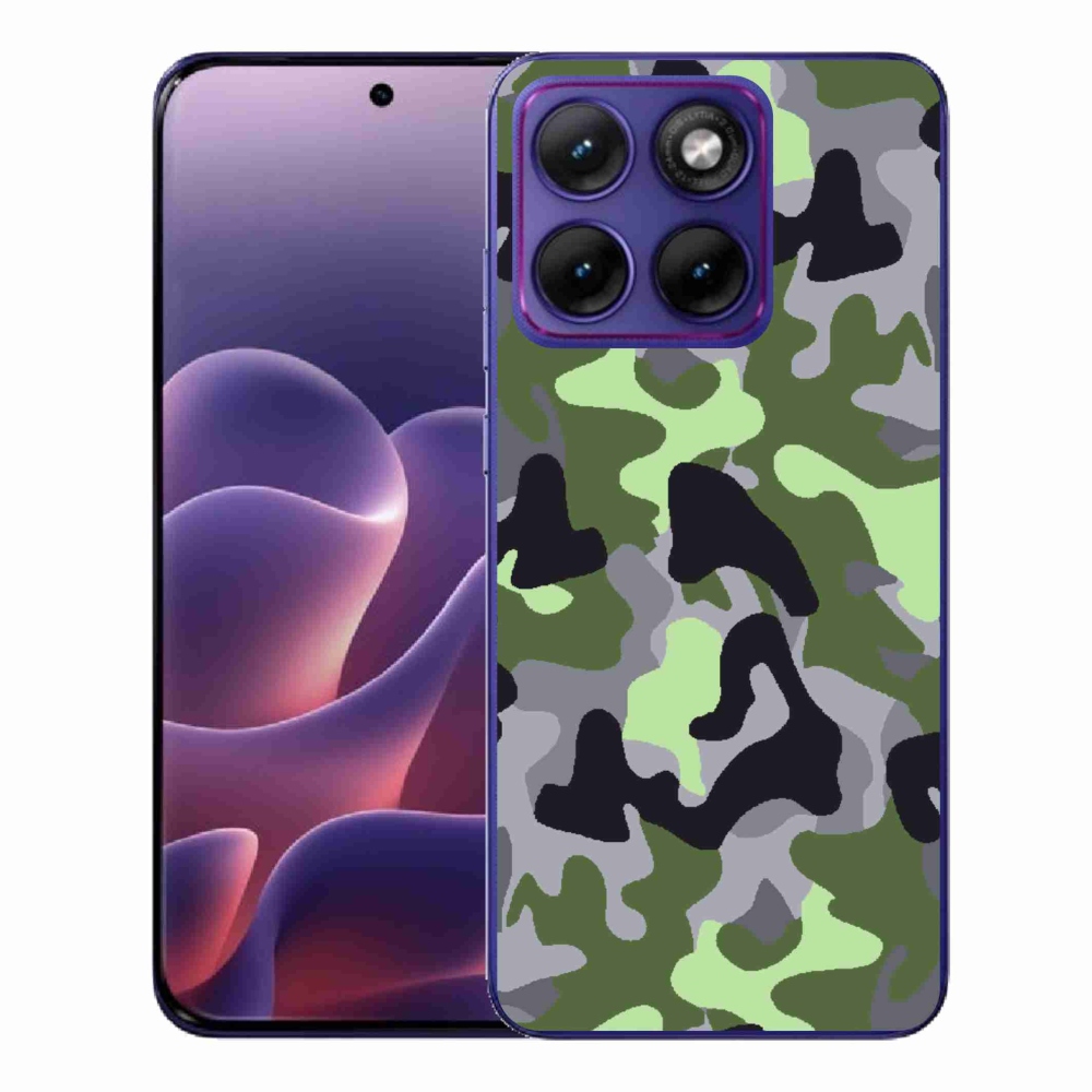 Gélový kryt mmCase na Motorola Edge 70 Fusion - maskáčový vzor 7
