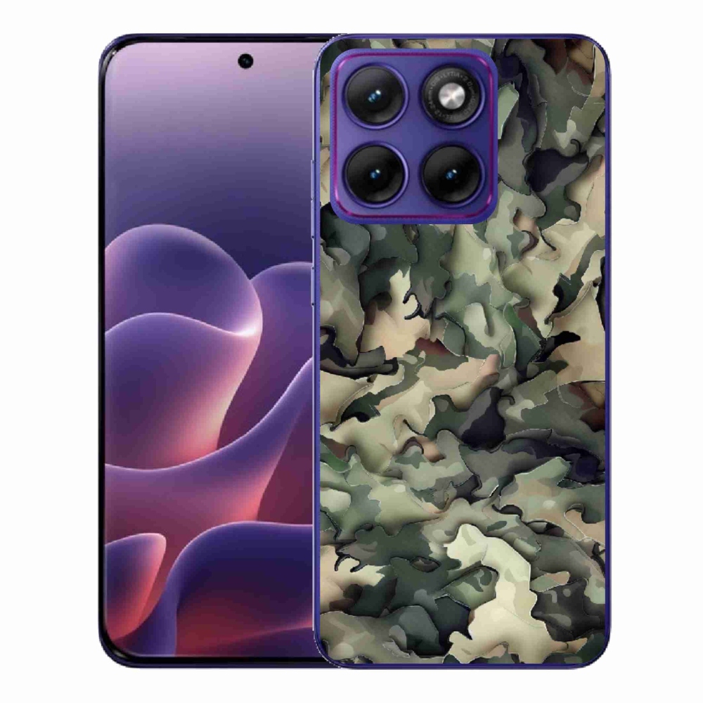 Gélový kryt mmCase na Motorola Edge 70 Fusion - maskáčový vzor 9