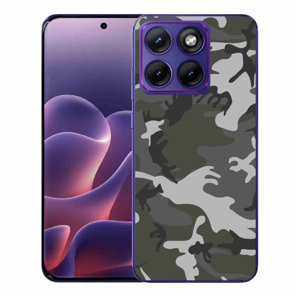 Gélový kryt mmCase na Motorola Edge 70 Fusion - maskáčový vzor