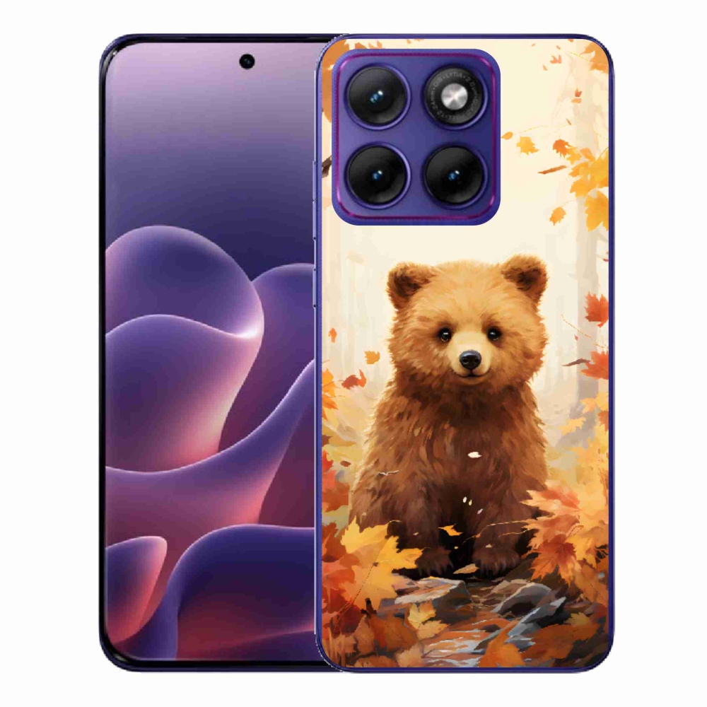 Gélový kryt mmCase na Motorola Edge 70 Fusion - medveď v lese