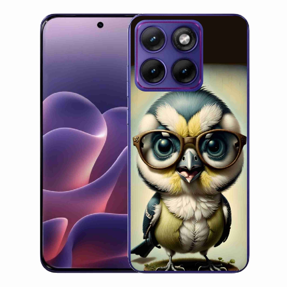 Gélový kryt mmCase na Motorola Edge 70 Fusion - mláďa s okuliarmi
