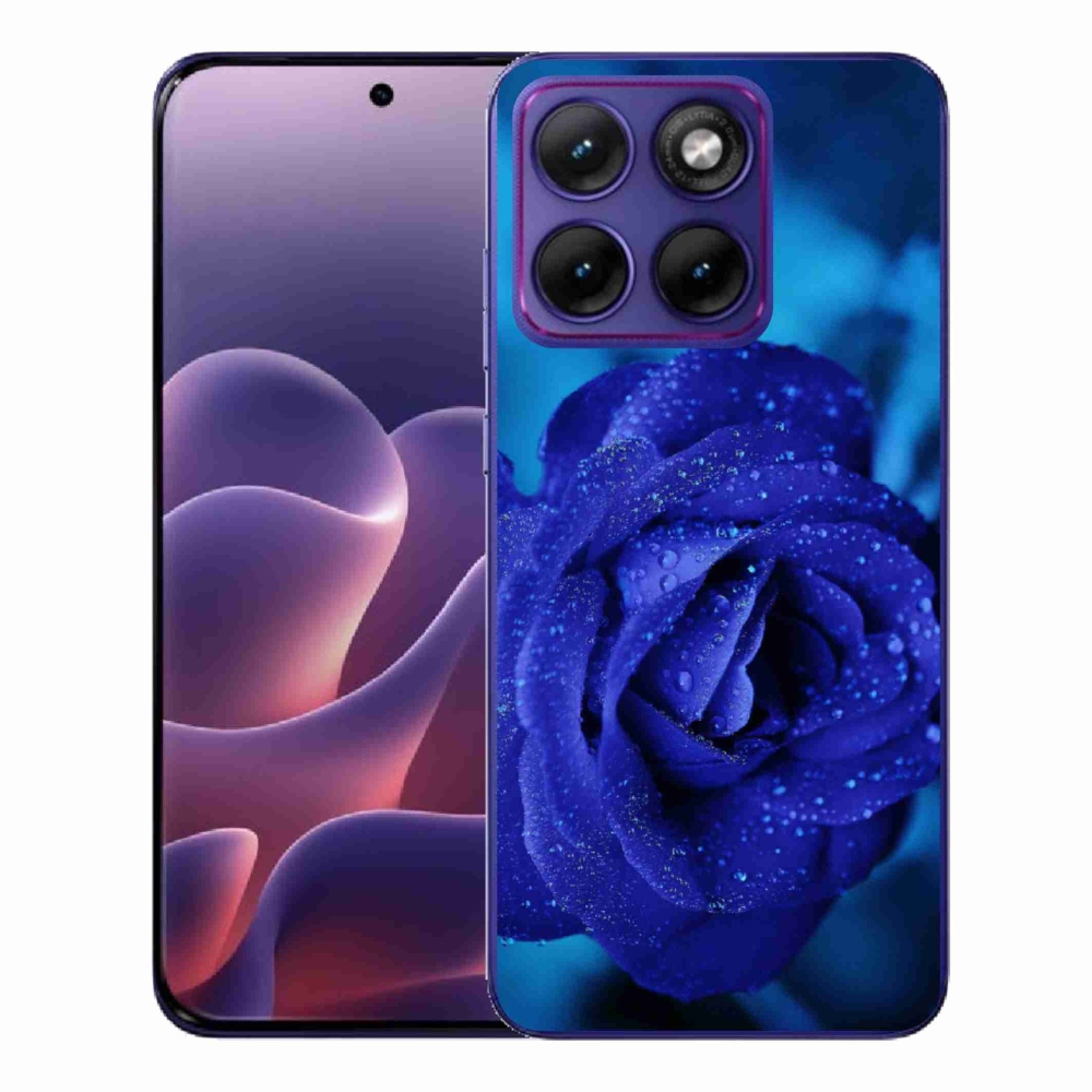Gélový kryt mmCase na Motorola Edge 70 Fusion - modrá ruža