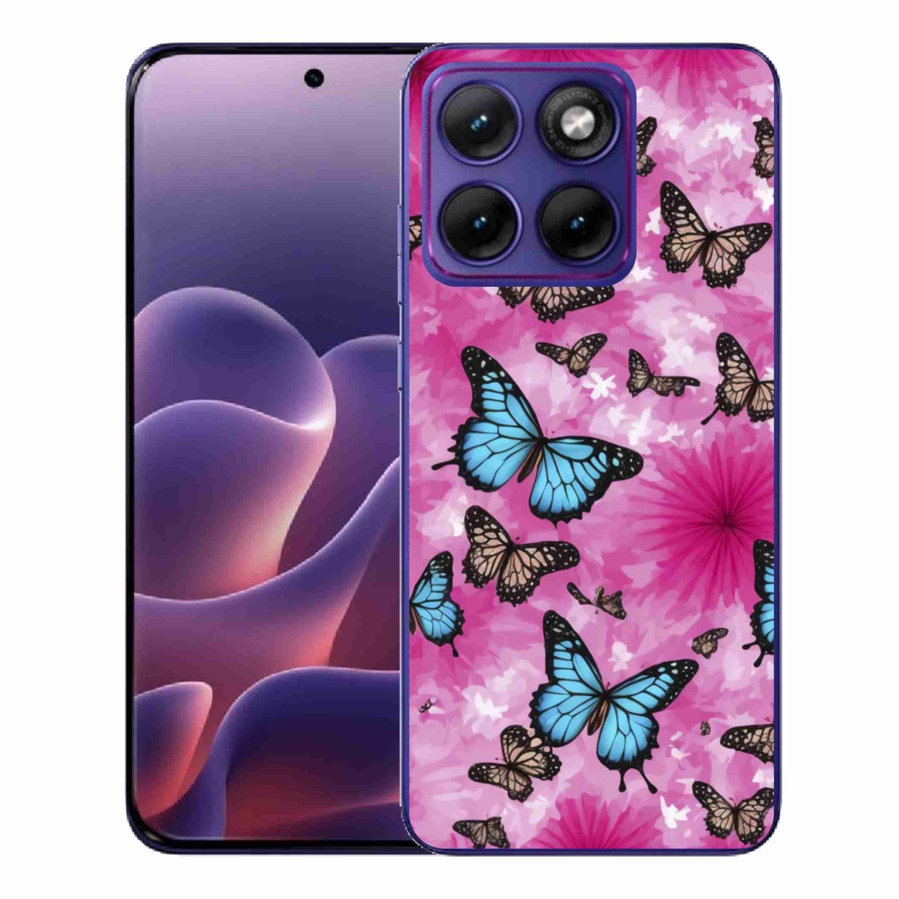 Gélový kryt mmCase na Motorola Edge 70 Fusion - motýlia záhrada