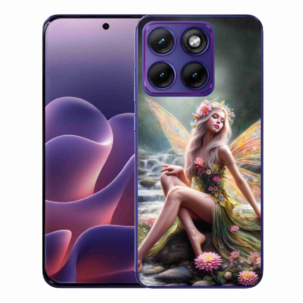 Gélový kryt mmCase na Motorola Edge 70 Fusion - motýlia žena 1