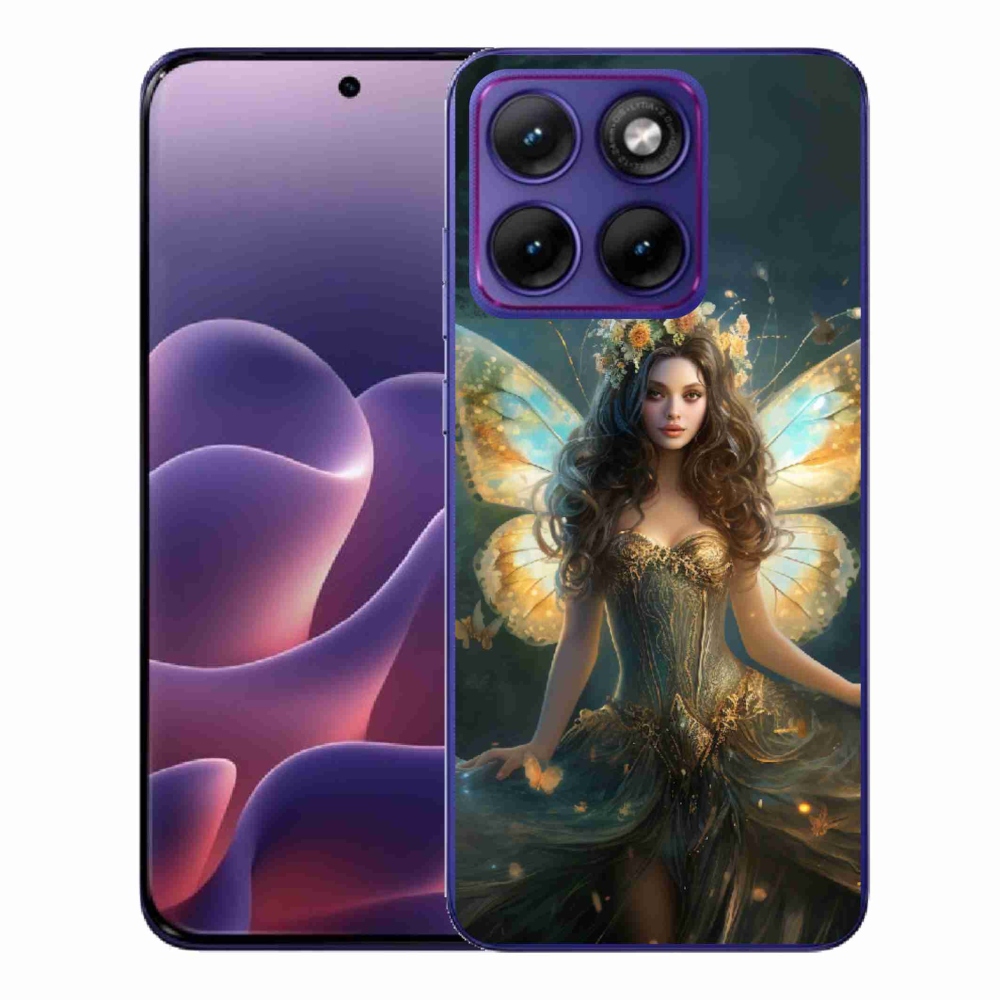 Gélový kryt mmCase na Motorola Edge 70 Fusion - motýlia žena