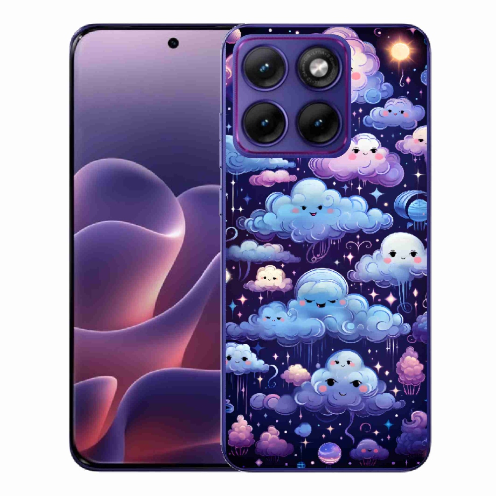 Gélový kryt mmCase na Motorola Edge 70 Fusion - mráčiky