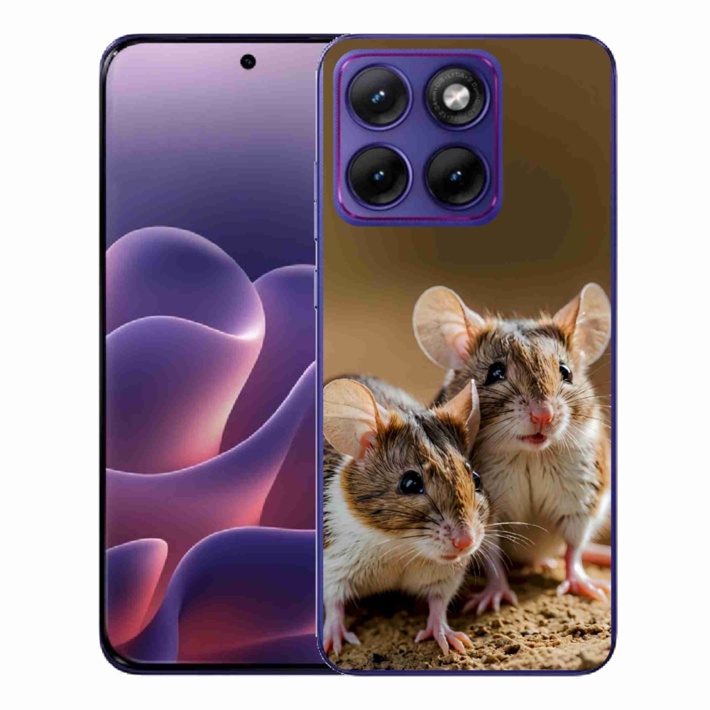 Gélový kryt mmCase na Motorola Edge 70 Fusion - myší duo