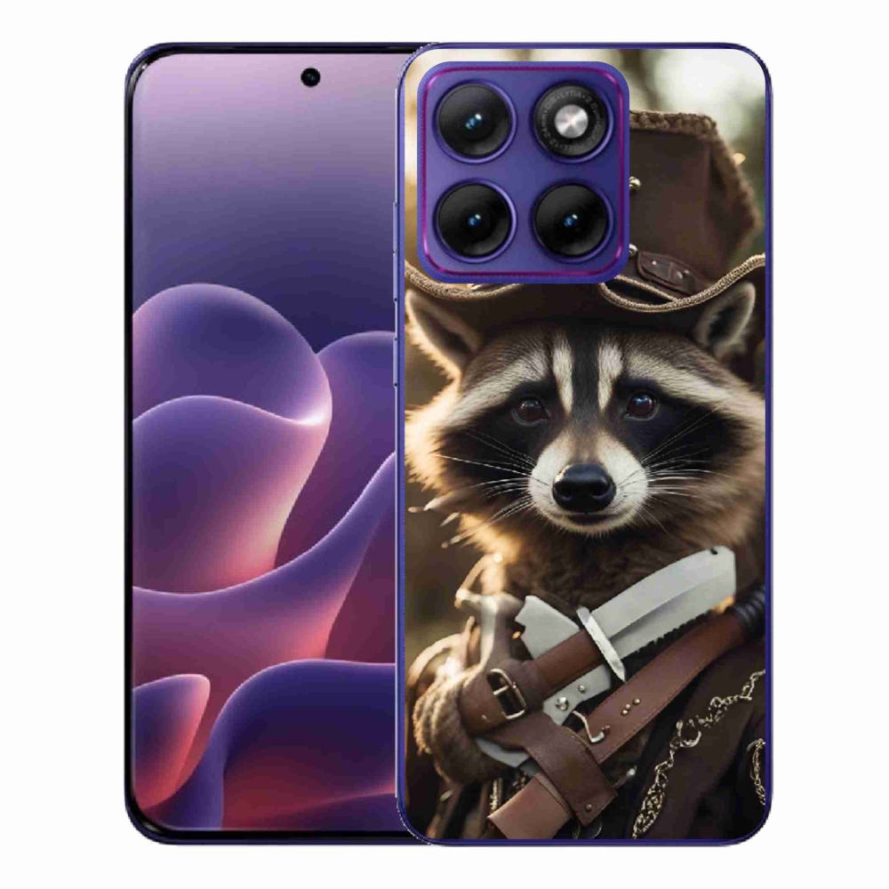 Gélový kryt mmCase na Motorola Edge 70 Fusion - mýval v uniforme