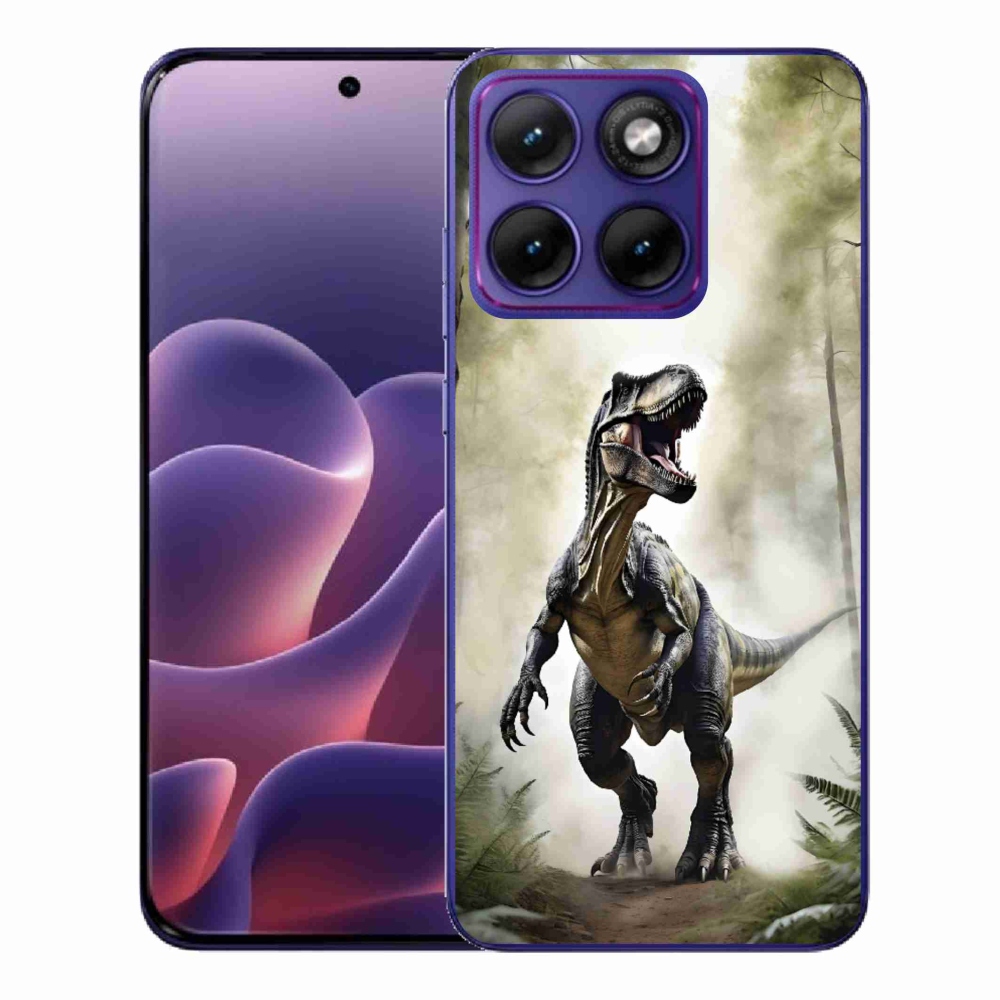 Gélový kryt mmCase na Motorola Edge 70 Fusion - naštvaný T-Rex