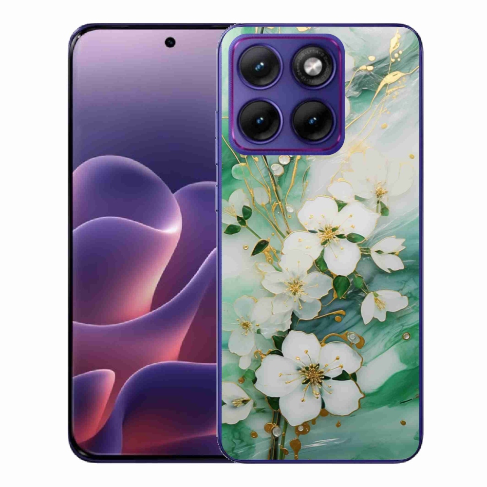 Gélový kryt mmCase na Motorola Edge 70 Fusion - nežné kvety