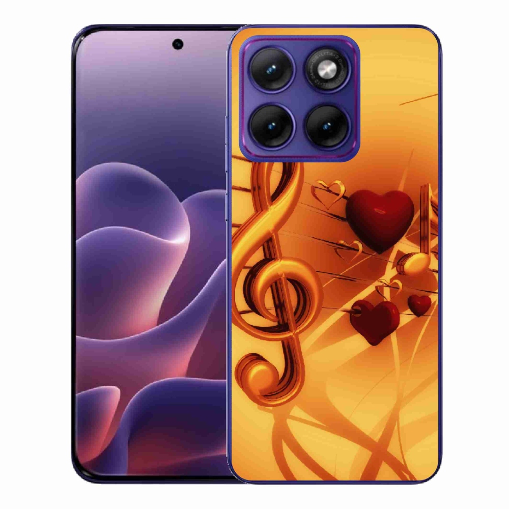 Gélový kryt mmCase na Motorola Edge 70 Fusion - noty
