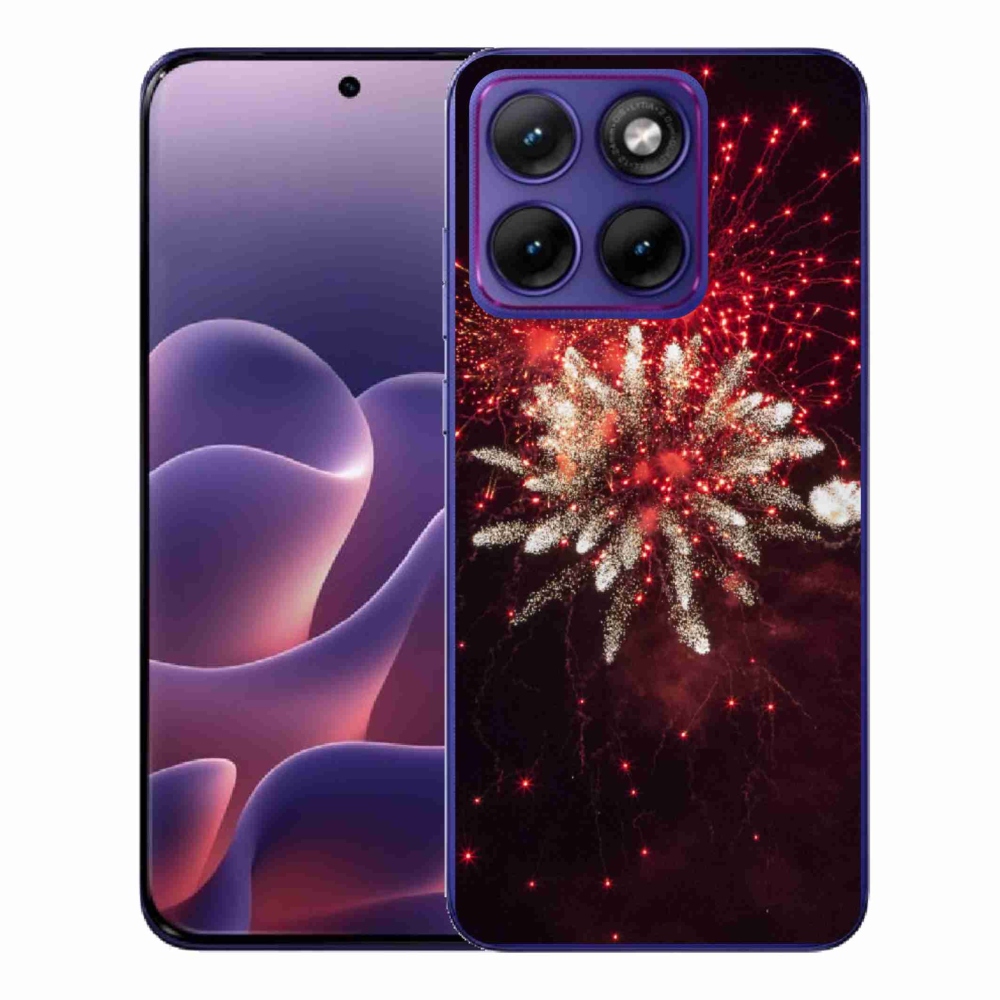 Gélový kryt mmCase na Motorola Edge 70 Fusion - ohňostroj