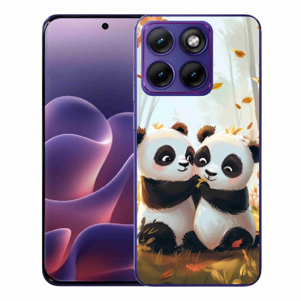 Gélový kryt mmCase na Motorola Edge 70 Fusion - pandy