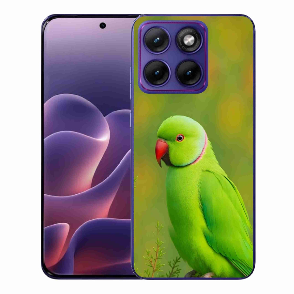Gélový kryt mmCase na Motorola Edge 70 Fusion - papagáj Alexandr 2