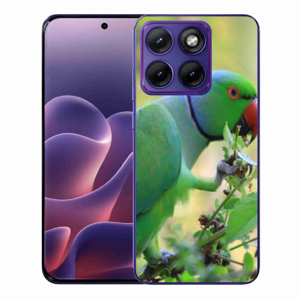 Gélový kryt mmCase na Motorola Edge 70 Fusion - papagáj Alexandr