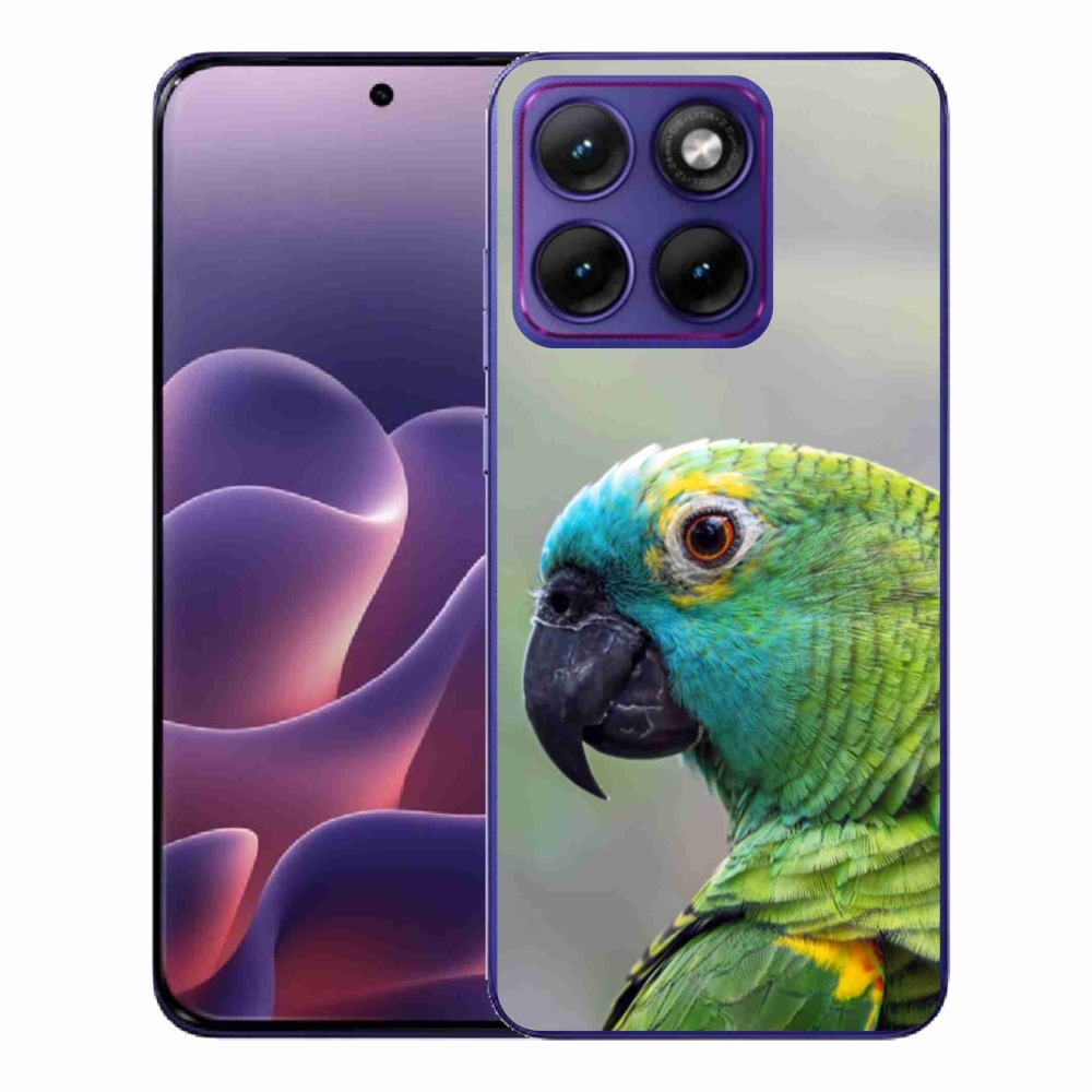 Gélový kryt mmCase na Motorola Edge 70 Fusion - papagáj amazoňan