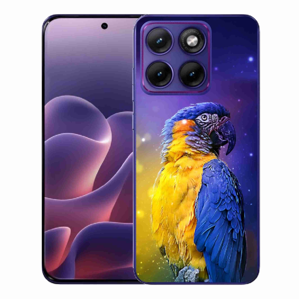Gélový kryt mmCase na Motorola Edge 70 Fusion - papagáj ara 1