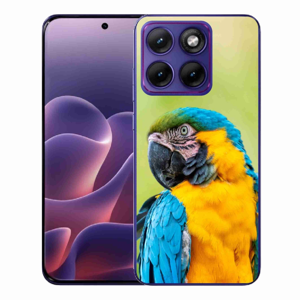 Gélový kryt mmCase na Motorola Edge 70 Fusion - papagáj ara 2