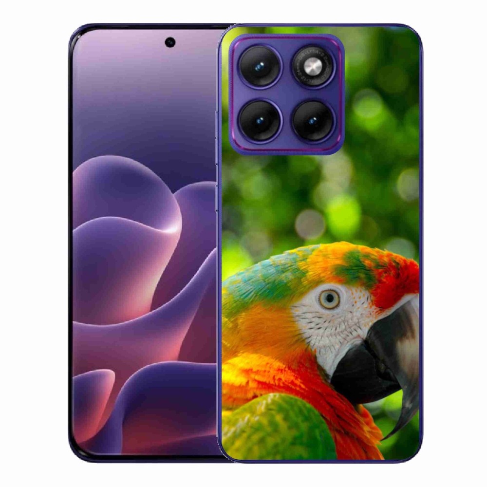 Gélový kryt mmCase na Motorola Edge 70 Fusion - papagáj ara 3