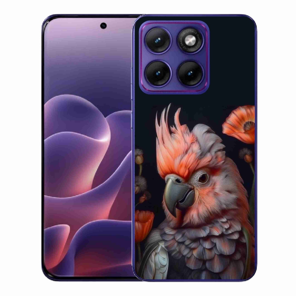 Gélový kryt mmCase na Motorola Edge 70 Fusion - papagáj kakadu vo farbách