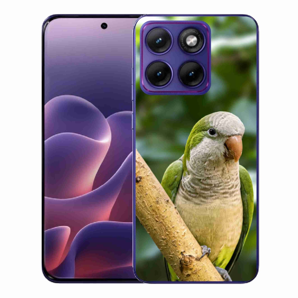 Gélový kryt mmCase na Motorola Edge 70 Fusion - papagáj mníšok
