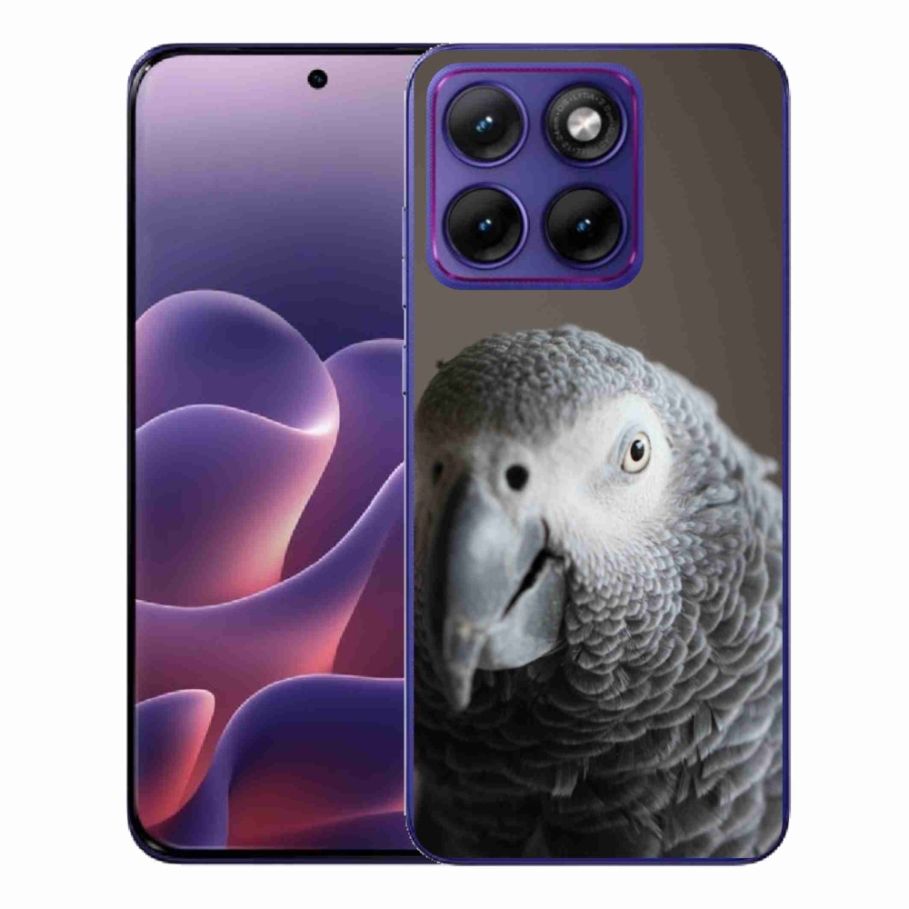 Gélový kryt mmCase na Motorola Edge 70 Fusion - papagáj žako 2