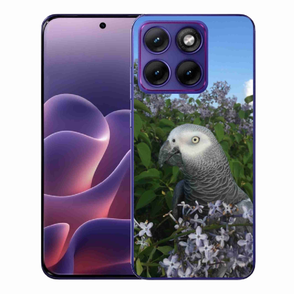 Gélový kryt mmCase na Motorola Edge 70 Fusion - papagáj žako