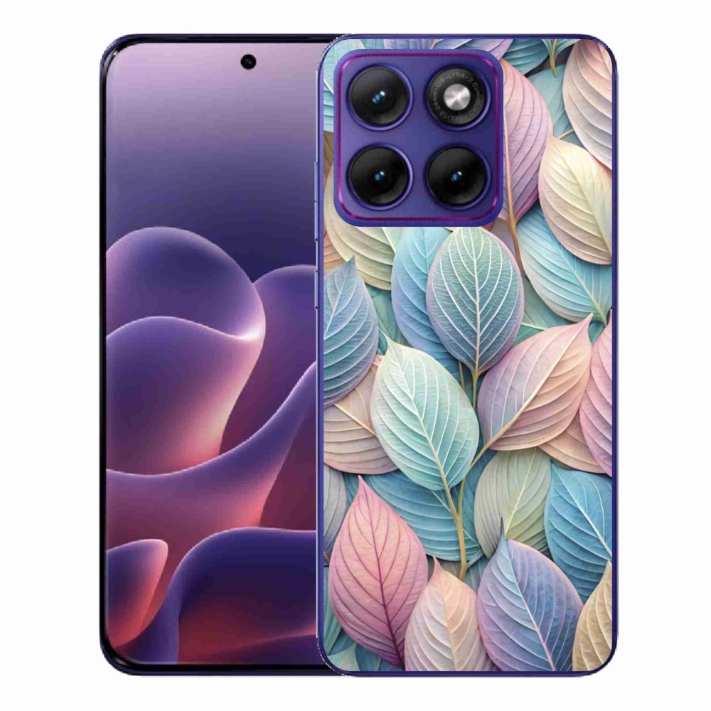 Gélový kryt mmCase na Motorola Edge 70 Fusion - pastelové listy