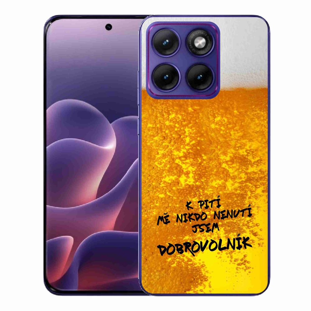 Gélový kryt mmCase na Motorola Edge 70 Fusion - pivný motív 4