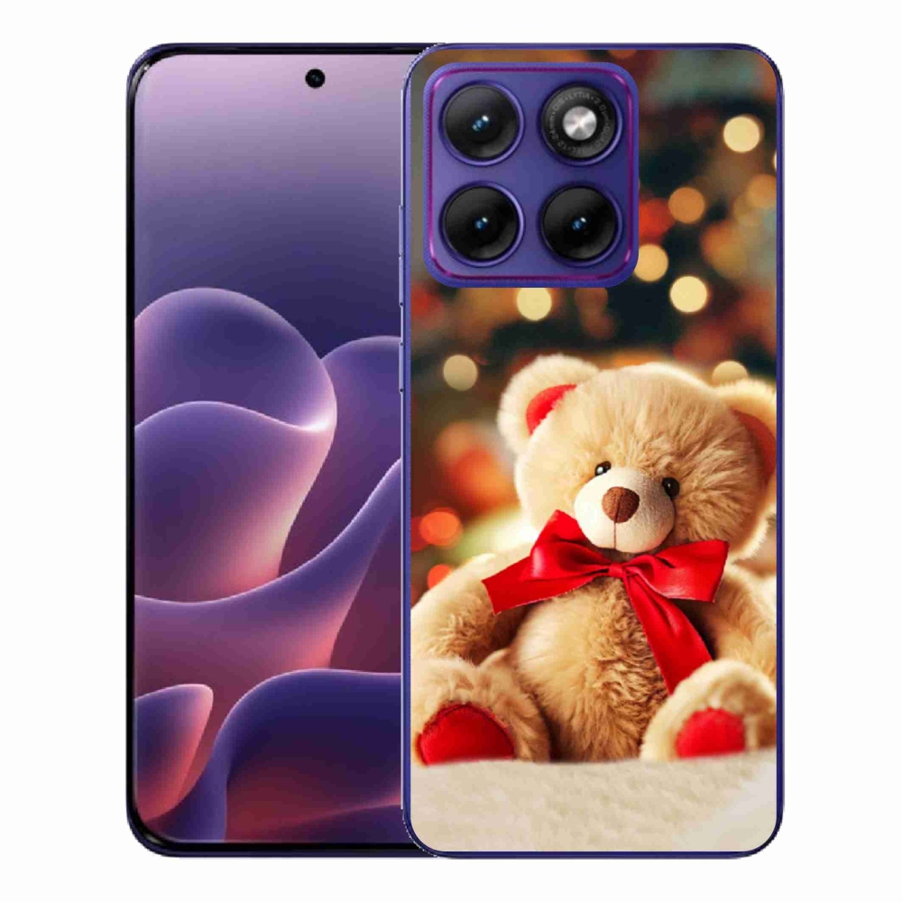 Gélový kryt mmCase na Motorola Edge 70 Fusion - plyšový medvedík