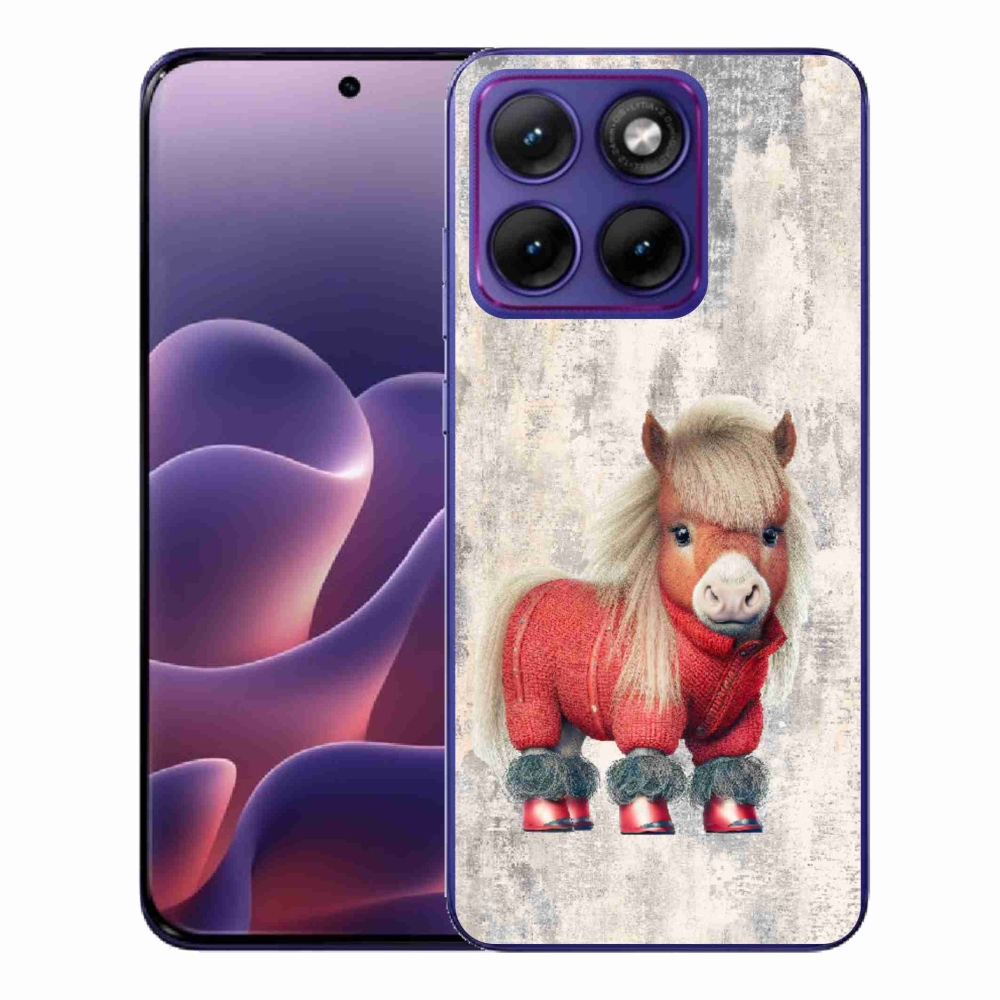 Gélový kryt mmCase na Motorola Edge 70 Fusion - poník vo svetri