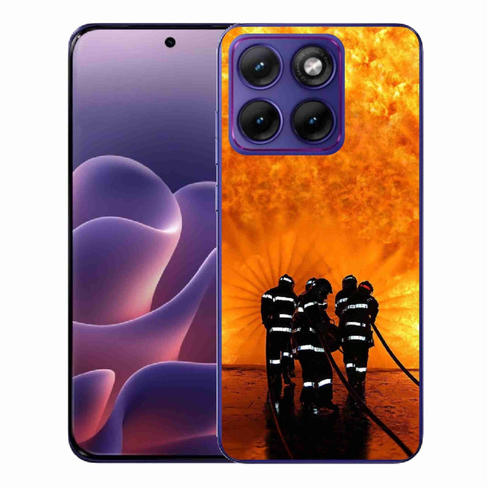 Gélový kryt mmCase na Motorola Edge 70 Fusion - požiar