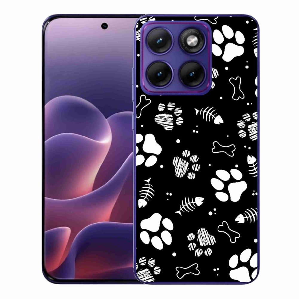 Gélový kryt mmCase na Motorola Edge 70 Fusion - psie labky